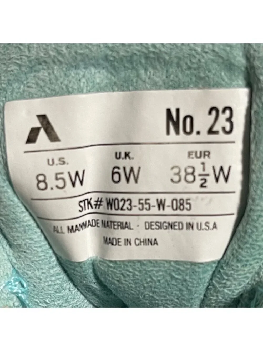 Anodyne No 23 Sport Runner Womens Sneakers US 8.5W Aqua & Lime